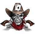 The Hamilton Collection Blake Jensen Dead Man's Hand Cowboy Skull Sculpture