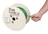 trueCABLE Cat6 Plenum (CMP), 500ft, Green, 23AWG 4