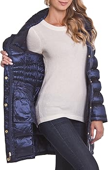 michael kors pillow collar puffer coat