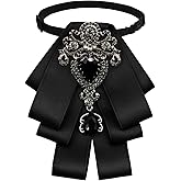 LJBFNN Bow Ties for Men Women, Womens Bow Tie Adjustable Pre-Tied Rhinestone Bowties Men for Suit Tuxedo Vest Shirt Uniform