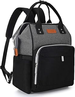 Baby Wickelrucksack Wickeltasche Große Kapazität Carecj Multifunktional Babyrucksack Reiserucksack mit USB-Ladeanschluss, Wickelunterlage, Baby-Flaschen-Tasche, Kinderwagen Haken für Unterwegs