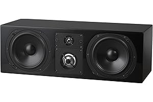 NHT C Series C LCR Premium Home Theater 3-Way Center Channel Speaker - Clean, Hi-Res Audio | Sealed Box | Aluminum Drivers | Front Left, Front Right, or Center | Single Unit, High Gloss Black