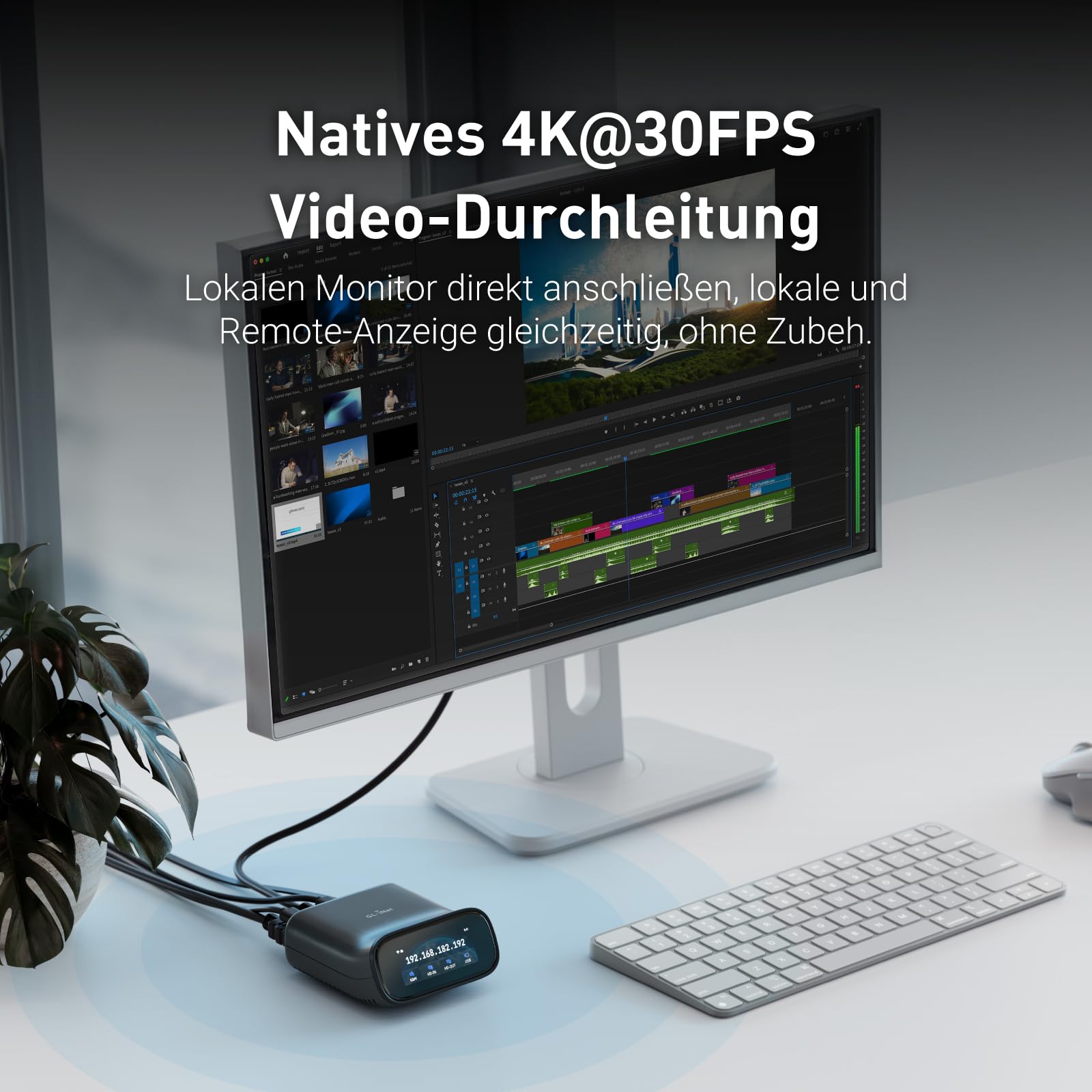 GL.iNet Comet Pro (GL-RM10) Remote KVM über Wi-Fi 6: 4K@30fps Passthrough, Touchscreen, 32GB eMMC, Tailscale Fernzugriff & ATX/SwitchBot-Steuerung für Notfallwiederherstellung, Ideal für Home Office 4
