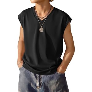 Custoneei Boys Tank Tops V Neck Cap Sleeve | 5-14Y Kids, Child, Sleeveless, Soft, Athletic T-shirts, Casual Vest, Summer, Bas