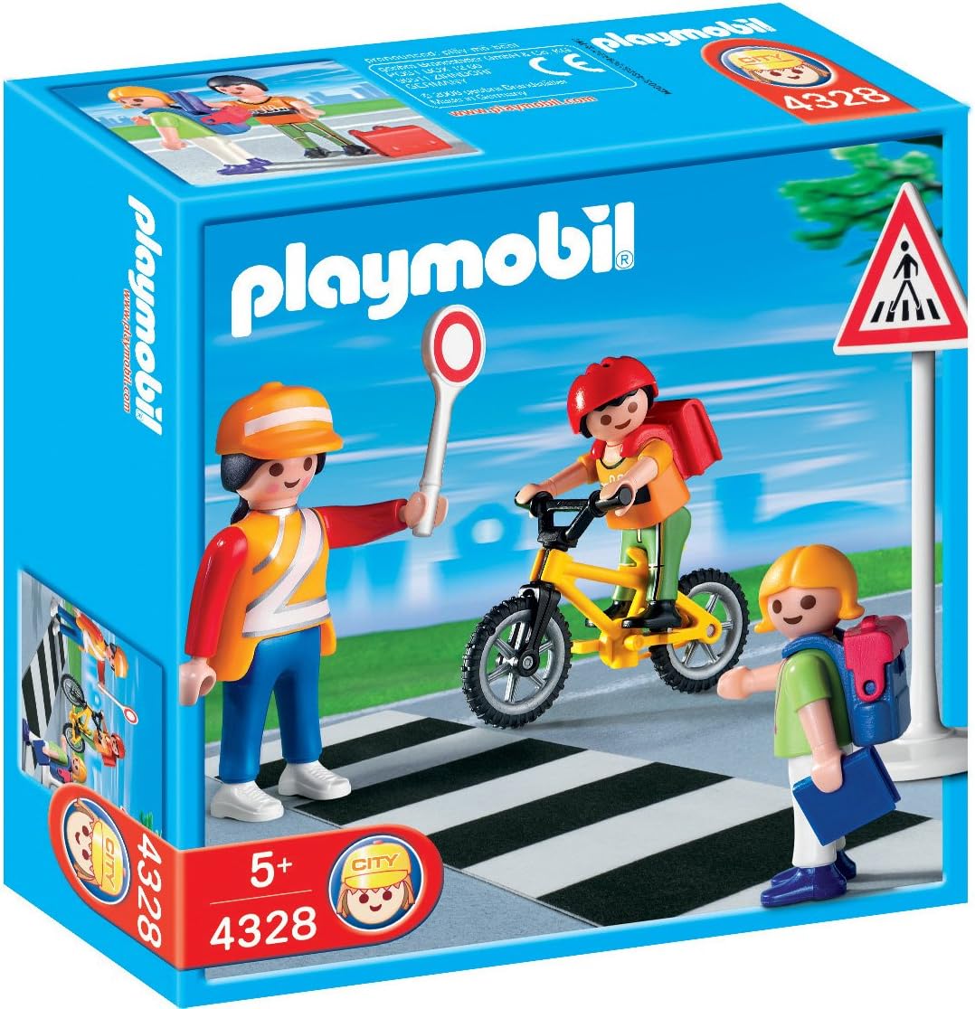 Playmobil 4328 School Crossing with Kids, Multicoloured, 15 x 15 x 5 cm