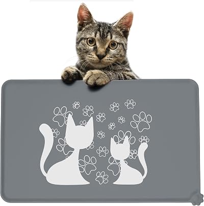 LeashPotato Cat & Dog Feeding Mat - Waterproof Non-Slip Silicone 30x47.5cm