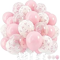 Guirlande de nœuds roses, décorations de fête à