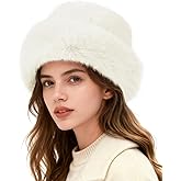Zando Fuzzy Winter Bucket Hats for Woman - Soft Warm Furry Faux Fur Hat Fashion Cute Fluffy Fisherman Cap for Outdoor Travel