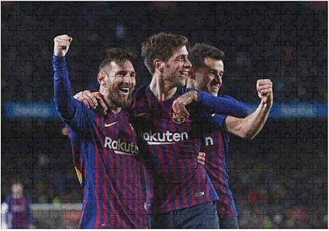 Amazon Co Jp Messi Barcelonaメッシバルセロナ木製ジグソーパズル300ピース大人のためのエンターテイメントリリースストレス チームのゲームのおもちゃ 穏やかなシリーズを保つ ホーム キッチン