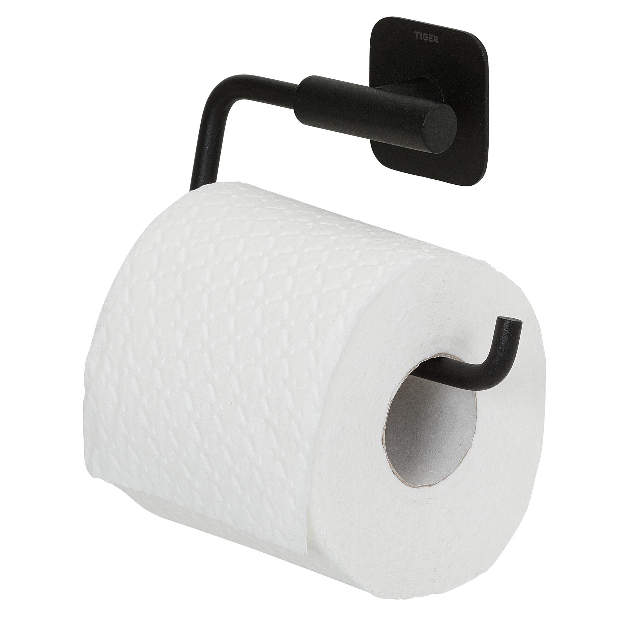 Tiger Colar Toilet Roll Holder without Cover Black