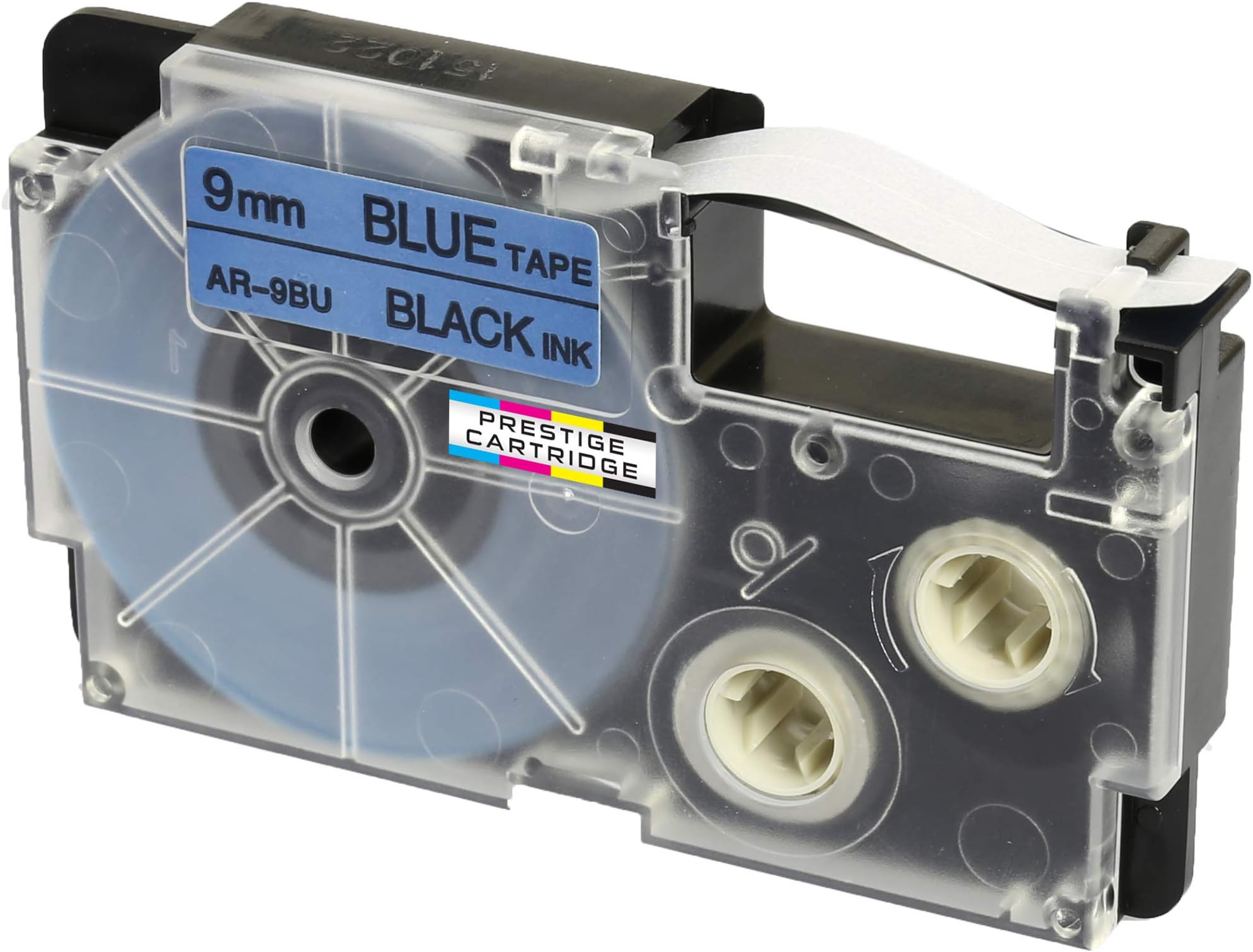 Compatible XR-9BU XR-9BU1 Black on Blue 9mm x 8m Self-Adhesive Label Tape for Casio KL-60 KL-100 KL-120 KL-200 KL-300 KL-750 KL-780 KL-820 KL-2000 KL-7000 KL-7200 KL-8100 KL-8200 CW-L300 Label Makers