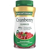 Nature's Bounty Cranberry Gummies, Cran-Raspberry Flavor, 150 Count | Urinary Tract Support, 500 mg