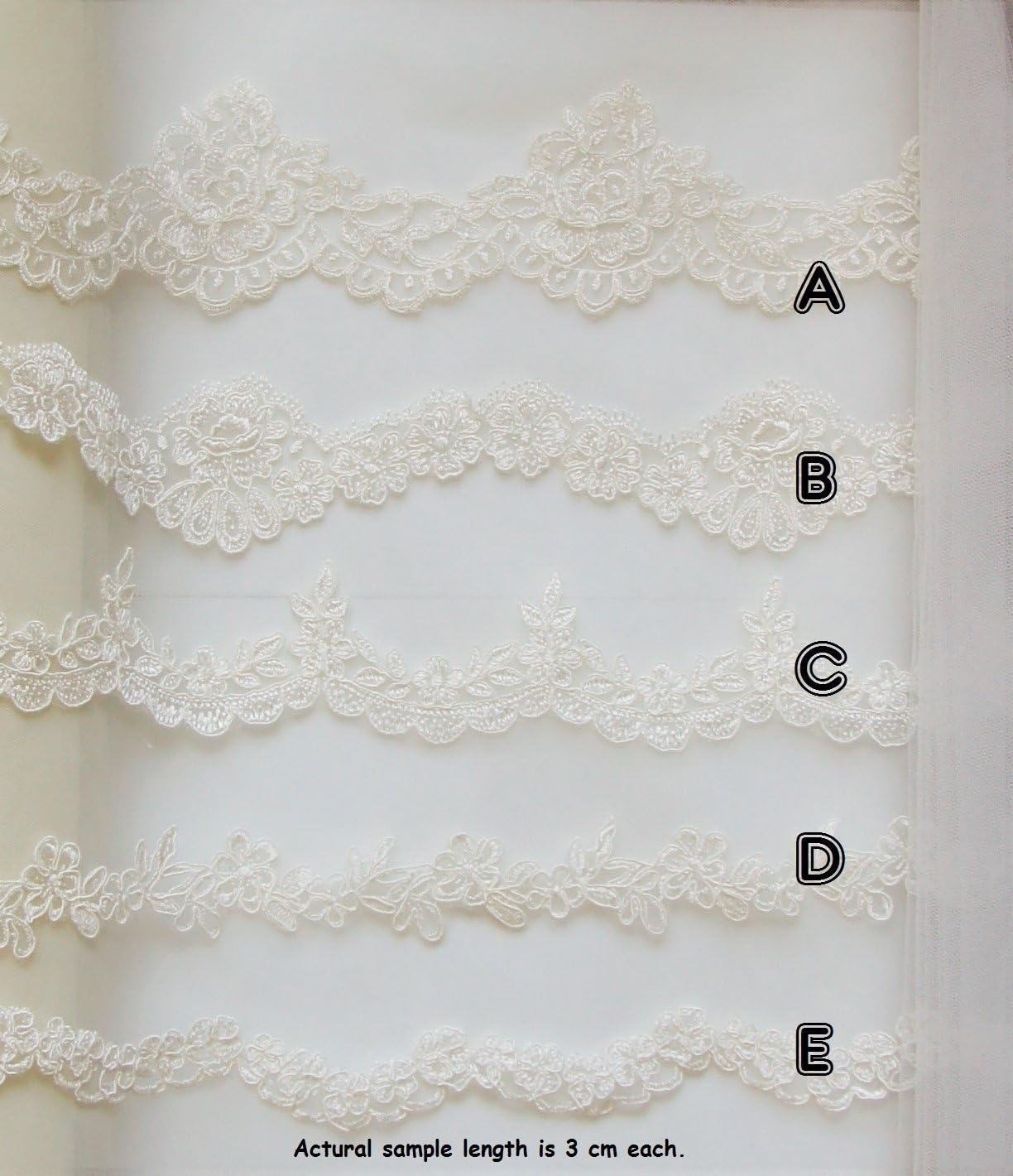 Top Quality Lace Trim & Bridal Tulle Sample set