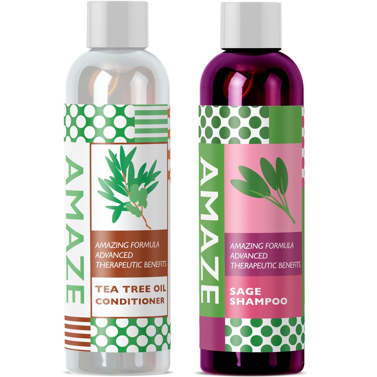 Amazon Com Sage Shampoo And Tea Tree Oil Conditioner Set For All