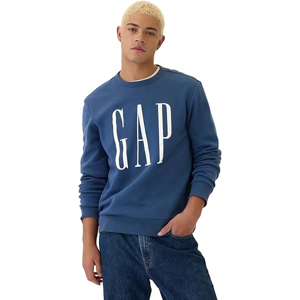 gap MEN'S COLLECTIONS 大型版 GAP Gray Logo Pullover Cotton Hoodie Men's Size 510981-02-1