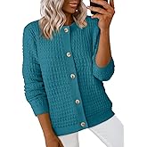 Dokotoo Winter Cardigan Sweaters for Women 2025 Long Sleeve Open Front Button Down Jacket