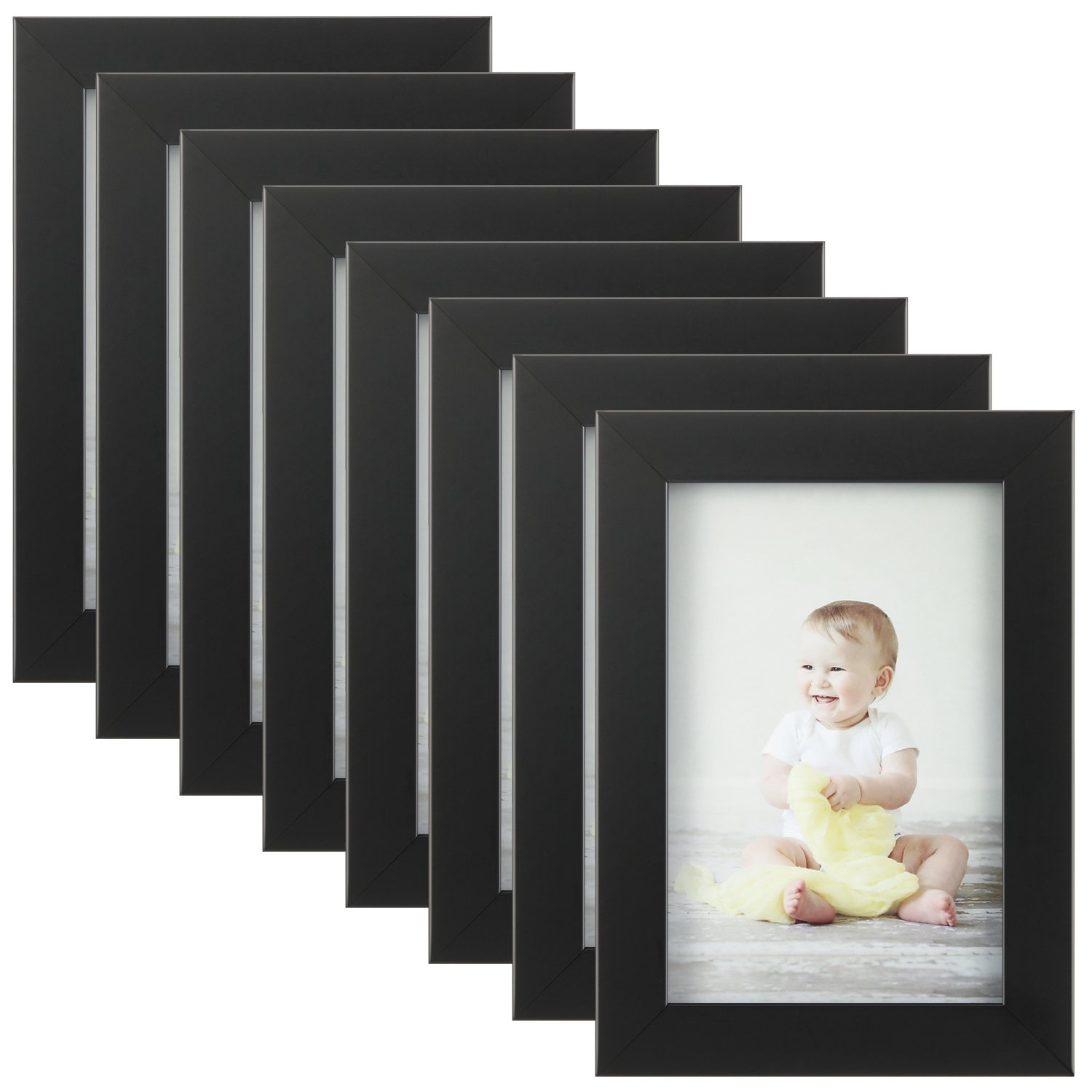 Natural Wood Color Frames for Wall Mounting or Tabletop Mounting