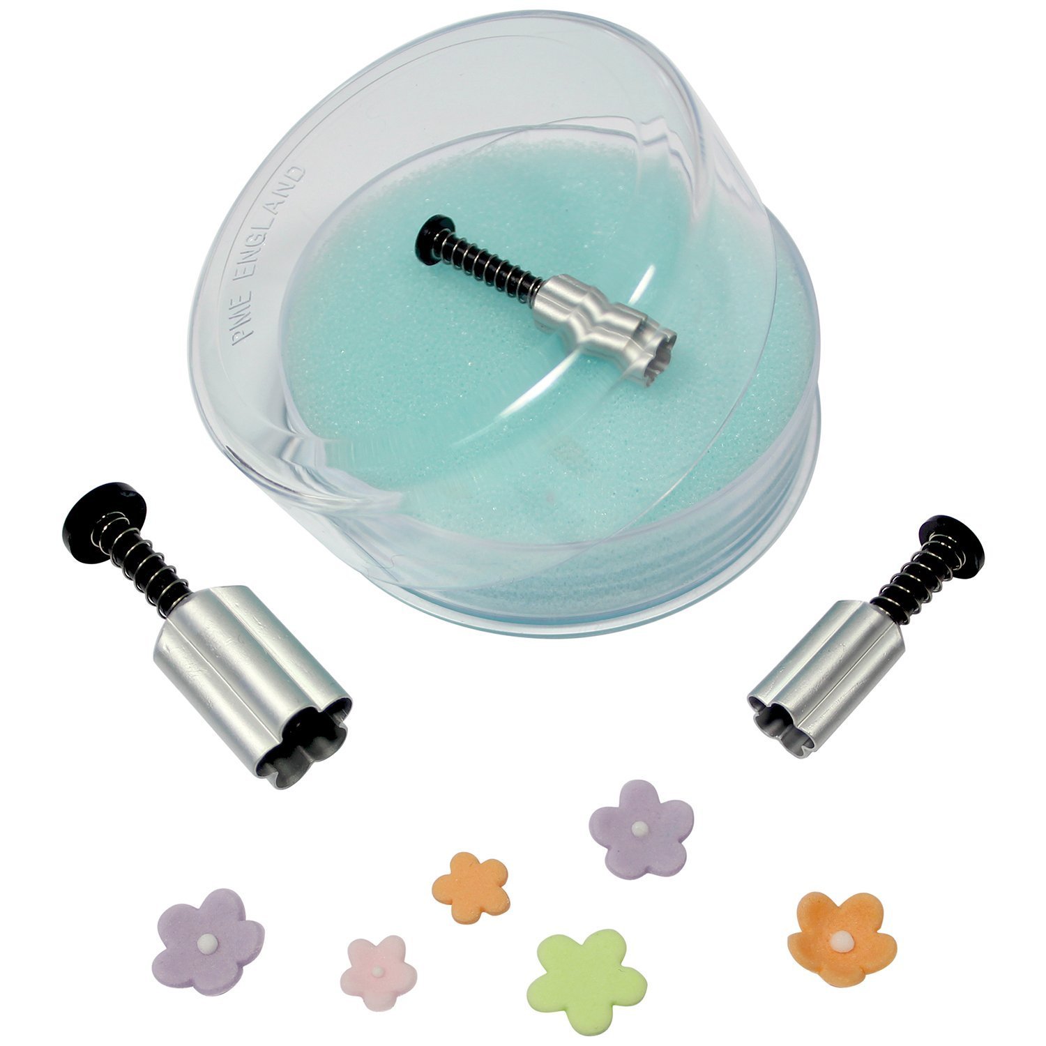 PME Blossom / Forget Me Not Aluminium Plunger Cutters, Small, Medium, Large Sizes, Set of 3