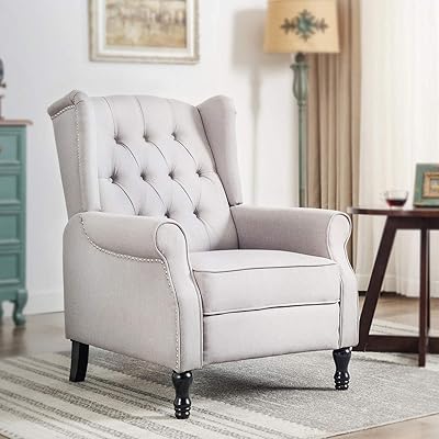 Artechworks Tufted Fabric Push Back Arm Accent Chair Nigeria Ubuy
