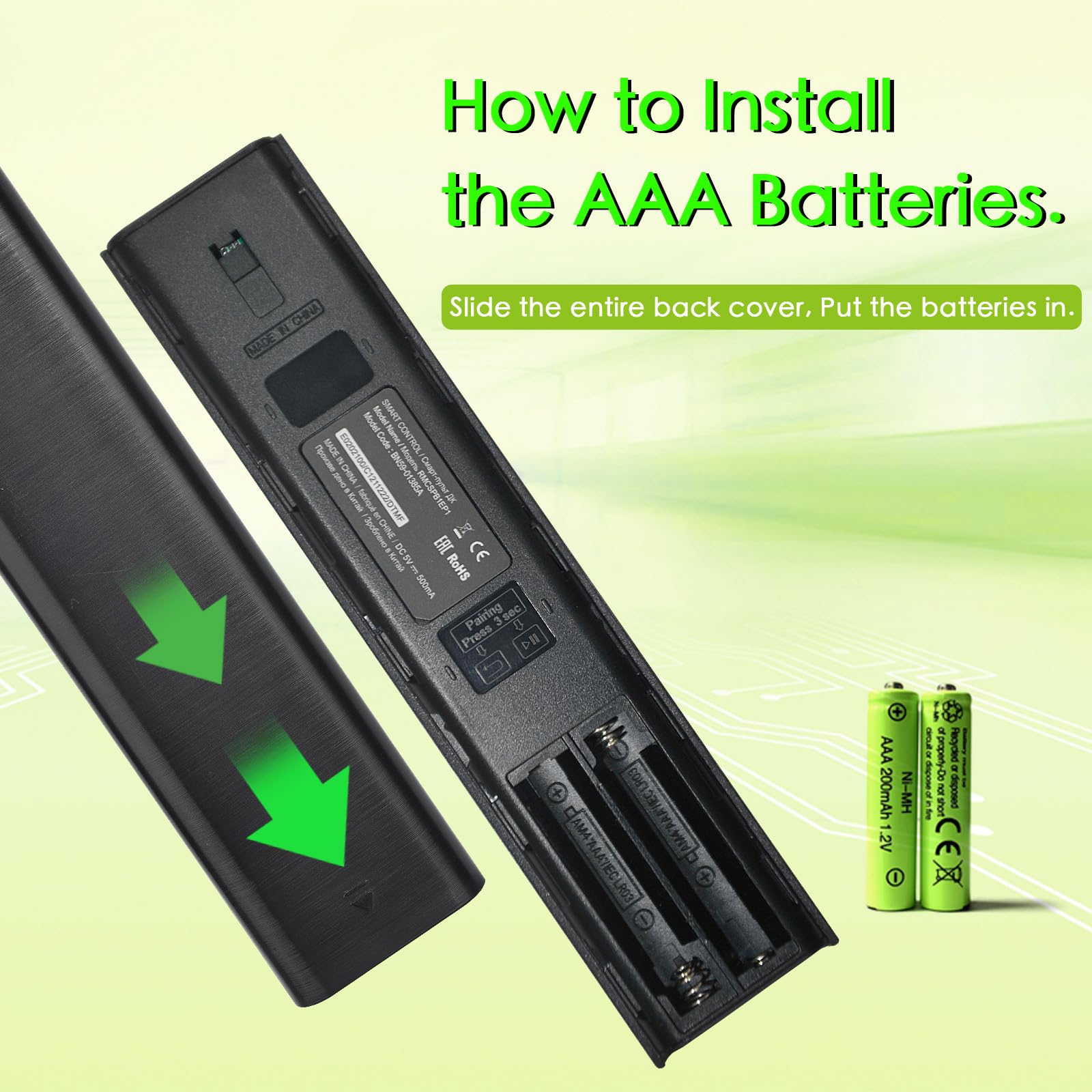 Voice Remote for Samsung Smart TV,Replacement Control for Frame TV,for All 2019 to 2025 Samsung Crystal/UHD/QLED/NEO QLED/ 4K 8K Smart TVs,No Solarcell,BN59-01385A