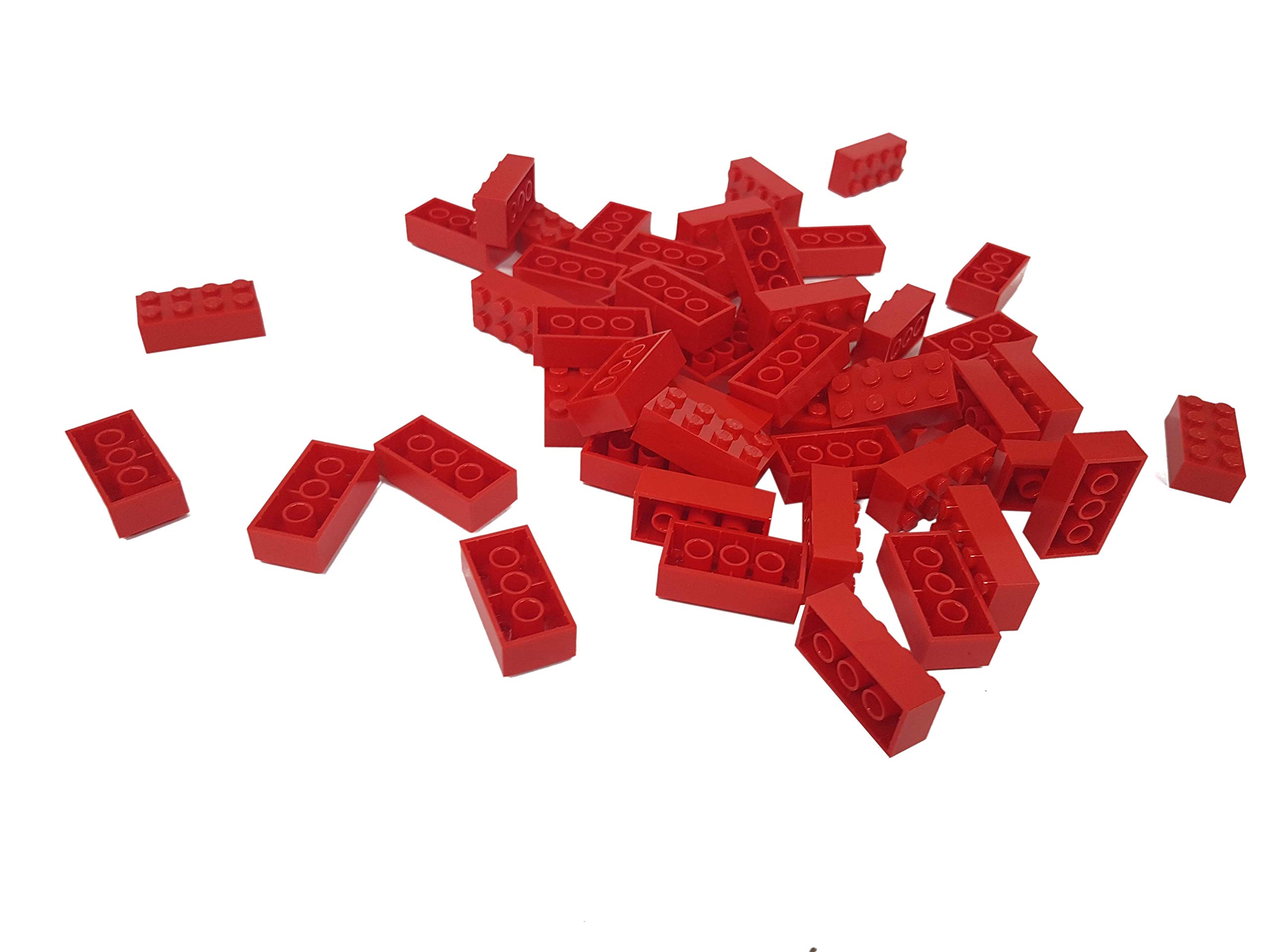 LEGO 50 x Brick 2 x 4 Red