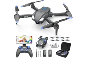 SOTAONE S350 Drone with Camera for Adults, Mini Drones for Kids with 1080P HD FPV Live Video, Remote Control Helicopter Toys Gifts for Boys Girls, Altitude Hold, One Key Start, 2 Batteries, Carry Case