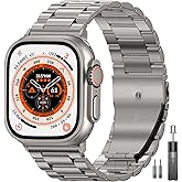 EPULY Compatible with Apple Watch Band 49mm 45mm 44mm 42mm 41mm 40mm 38mm, Business Stainless Steel Metal Watchband for iWatch Band Series 9, Ultra 2, SE, Ultra Series 8 7 6 5 4 3 2 1 Men & Women