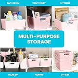 Niftii 5-Pack Plastic Storage Baskets 3.9L Lightweight with Handles 17x25x11cm view 7