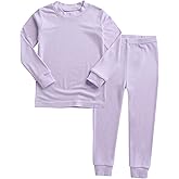 VAENAIT 6M-12Y Toddler Toddler Kids Toddler Girls Boys Soft Comfy Modal Tencel Solid Raglan Sleepwear Pajamas Pjs 2pcs Set