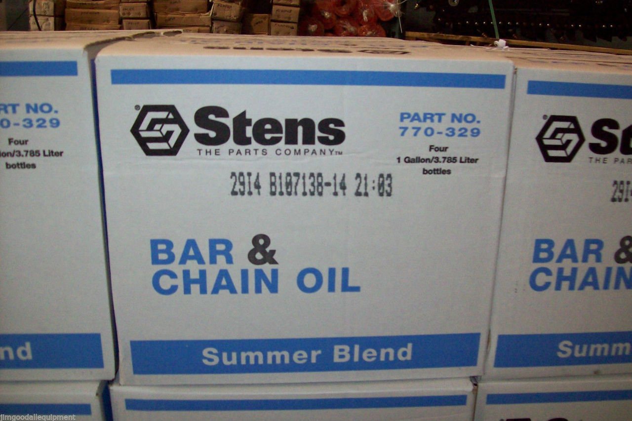 Stens # 770-329 Stens Summer Bar and Chain Oil for By The Case, Four 1 Gal BottlesBy The Case, Four 1 Gal Bottles: Industrial & Scientific