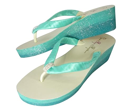 sparkly flip flop sandals