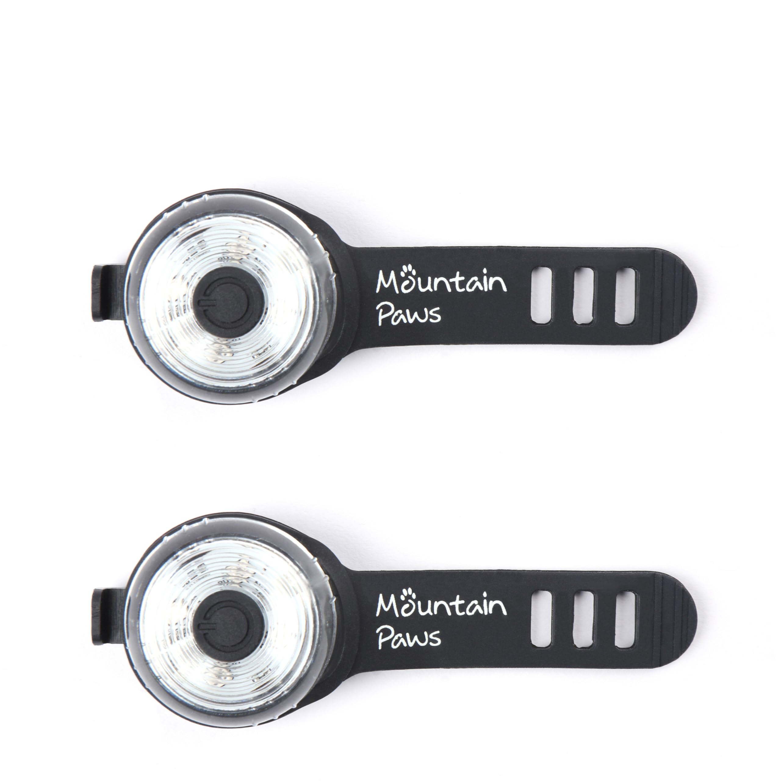 Mountain Paws Dog Collar Safety Light, 4 Colour Modes & Flash Mode (2-Pack)