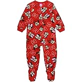 Toddler Girls Minnie AOP Blanket Sleeper - 3T Red