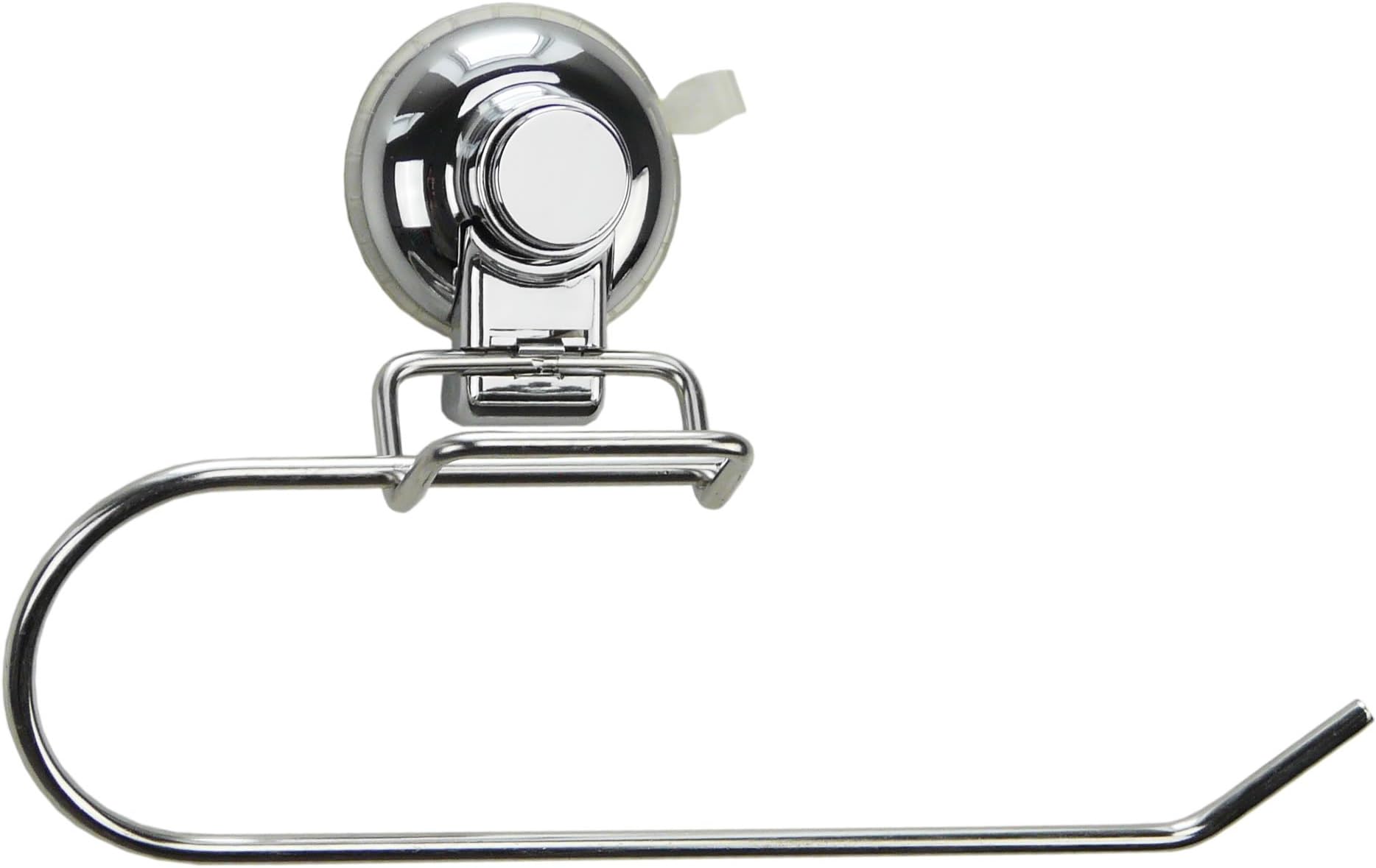 smardy Kitchen Roll Paper Towel Holder for Short Rolls Without Drilling, Suction Cup Fixing, Stainless