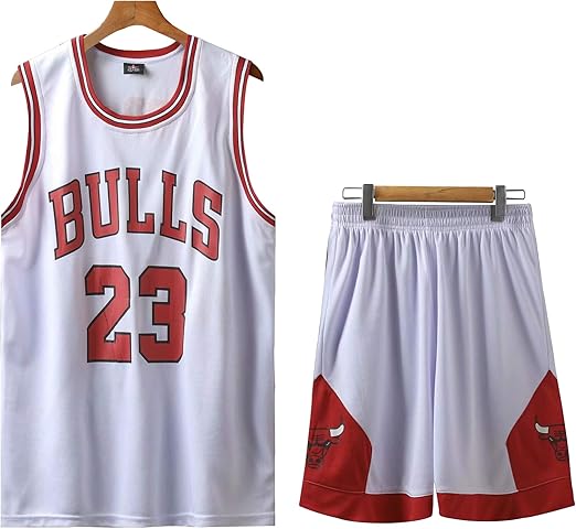 QJJ Chicago Bulls #23 Michael Jordan Jersey Kits, hombre mujer uniforme