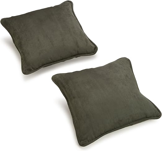 Amazon Com Blazing Needles Solid Microsuede Double Corded Square