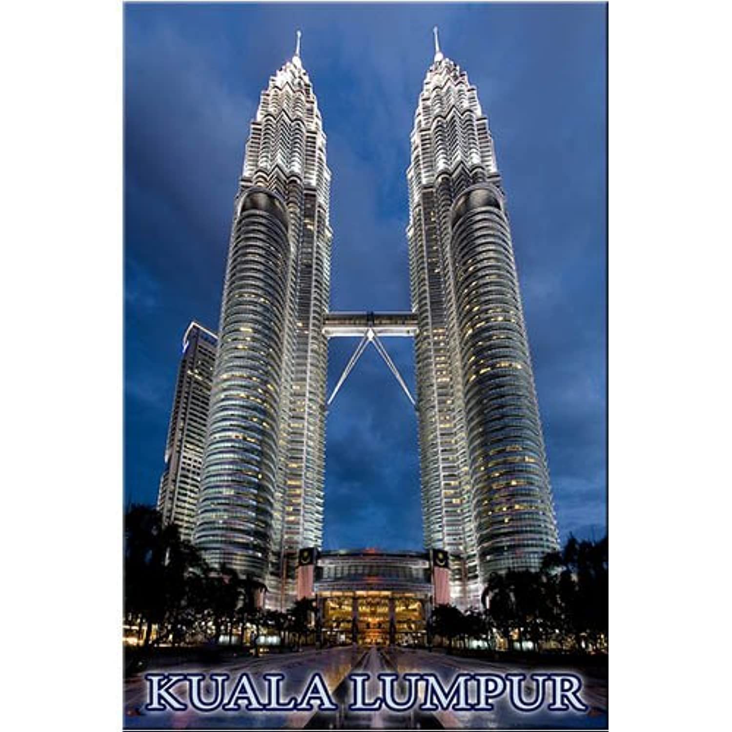 Photo 1 of Petronas Towers Fridge Magnet Kuala Lumpur Malaysia Travel Souvenir