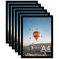 JCJMY 8.3x11.7 A4 Picture Frame Set of 6 for Wall