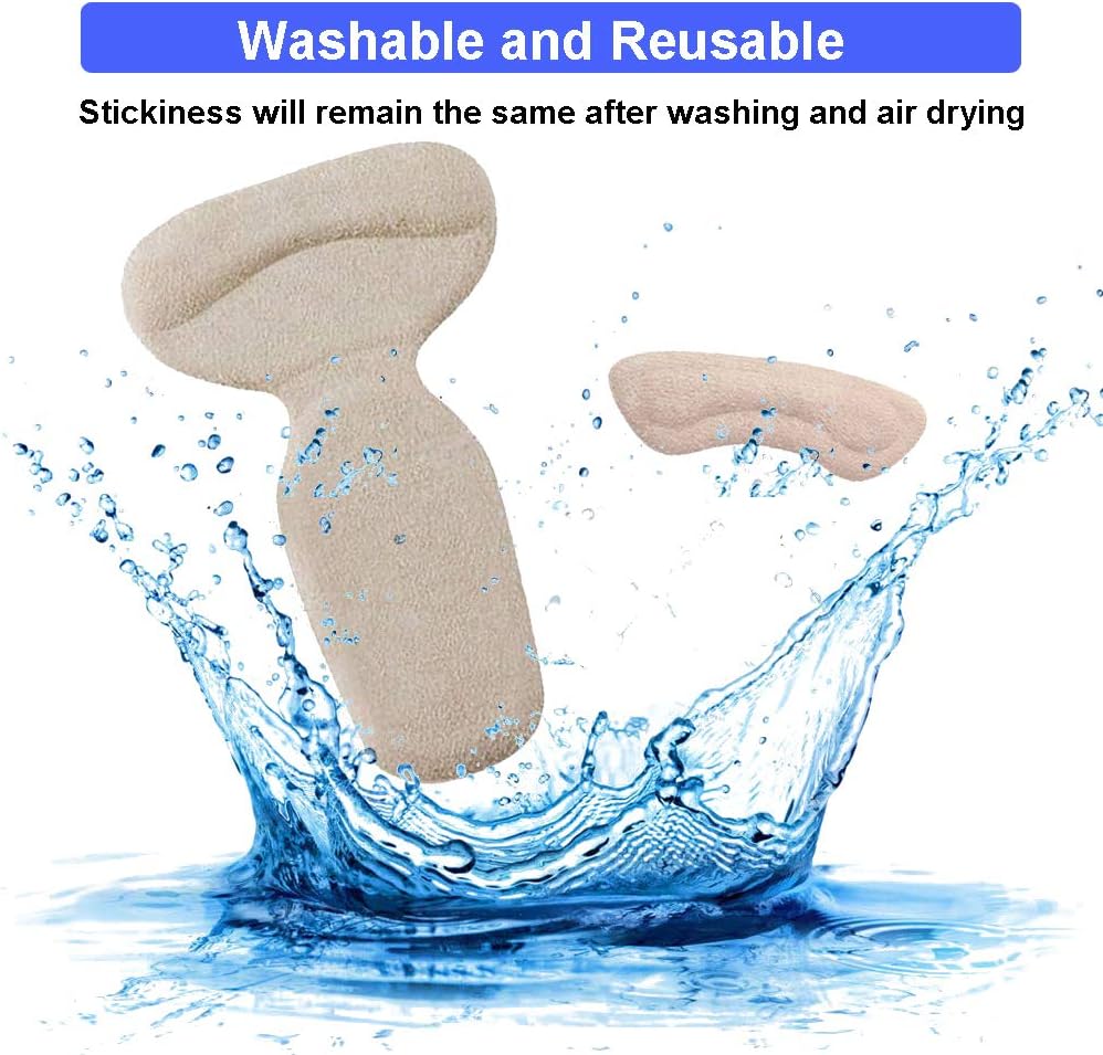 Heel Cushion Inserts, Reusable Soft Shoe Inserts Heel Cushion Pads Self-Adhesive Foot Care Protector Grips Liners Loose Shoes - Heel Pain Relief Bunion Callus Blisters- 6 Pairs: Health & Personal Care