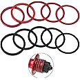 Frienda 10 Pieces Bike Cassette Spacer Bicycle Bottom Bracket Spacer 7 8 9 10 11 Speed Cassette Washer Anodized Aluminium Alloy Flywheel Hub Washer 1mm 1.5 mm 2 mm 2.5 mm 3.0 mm