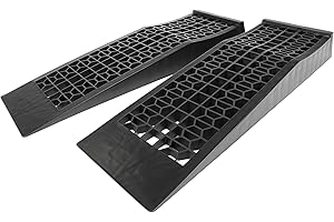 MaxxHaul 50516 4,400 lb. Capacity Low Profile Car Ramps, 2-Count, Black (Pack of 1)