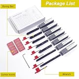 Donken Carbide Lathe Turning Tool Set 12mm Shank 7Pcs with 2 Inserts view 7