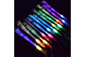M.best 30pcs Glow Sticks Party Supplies, 3 Modes Colorful Flashing LED Light Up Glow Wands Sticks for Party Favors