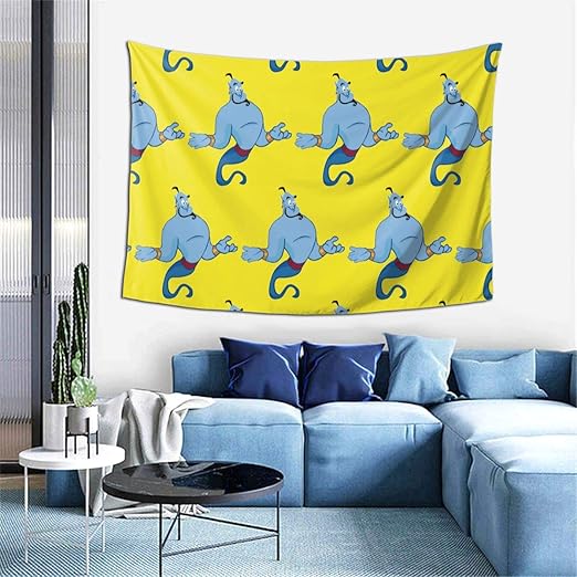 Amazon Co Jp 売れ行きがよい アラジン ジーニー 壁掛けタペストリー マイクロファイバー ホーム装飾 模様替え リビングルーム ベッドルーム 部屋 おしゃれ 装飾 タペストリー ホーム キッチン