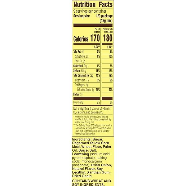 OLD EL PASO CORNBREAD MIX, SOUTHWEST STYLE, BAKING MIX, 13.5 OZ