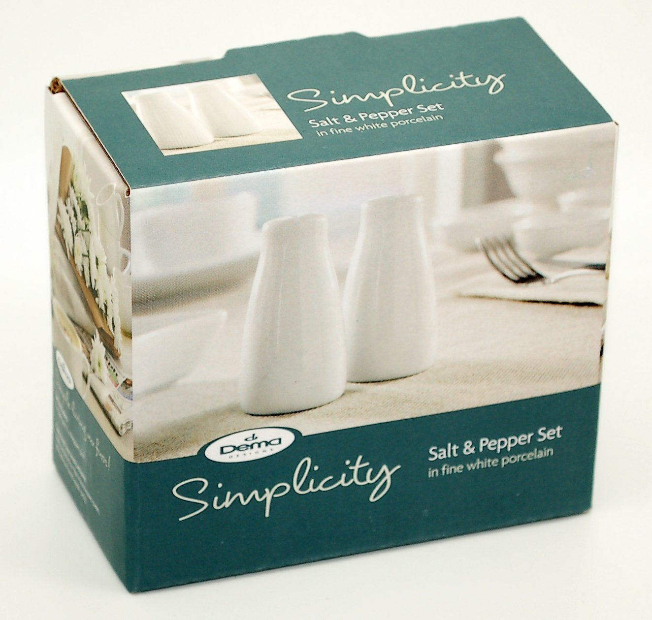 Dema Simplicity Salt & Pepper Pots, Porcelain