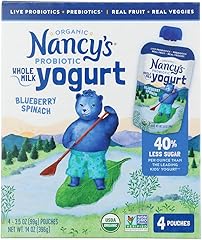 Nancys Yogurt Organic Blueberry Spinach Kids Yogurt Pouch, 14 Oz