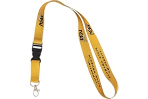 Desert Cactus Alabama State University Lanyard ASU ALASU Hornets HBCU Car Keys ID Badge Holder Keychain Detachable Breakaway Snap Buckle (Yellow)