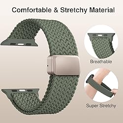 Braided Stretchy Band Compatible with Apple Watch