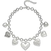 LILIE&WHITE Gold Heart Necklaces For Women With Different Heart Charms Gold Charm Sun Heart Necklace Coin Charms Fashion Jewelry Gift